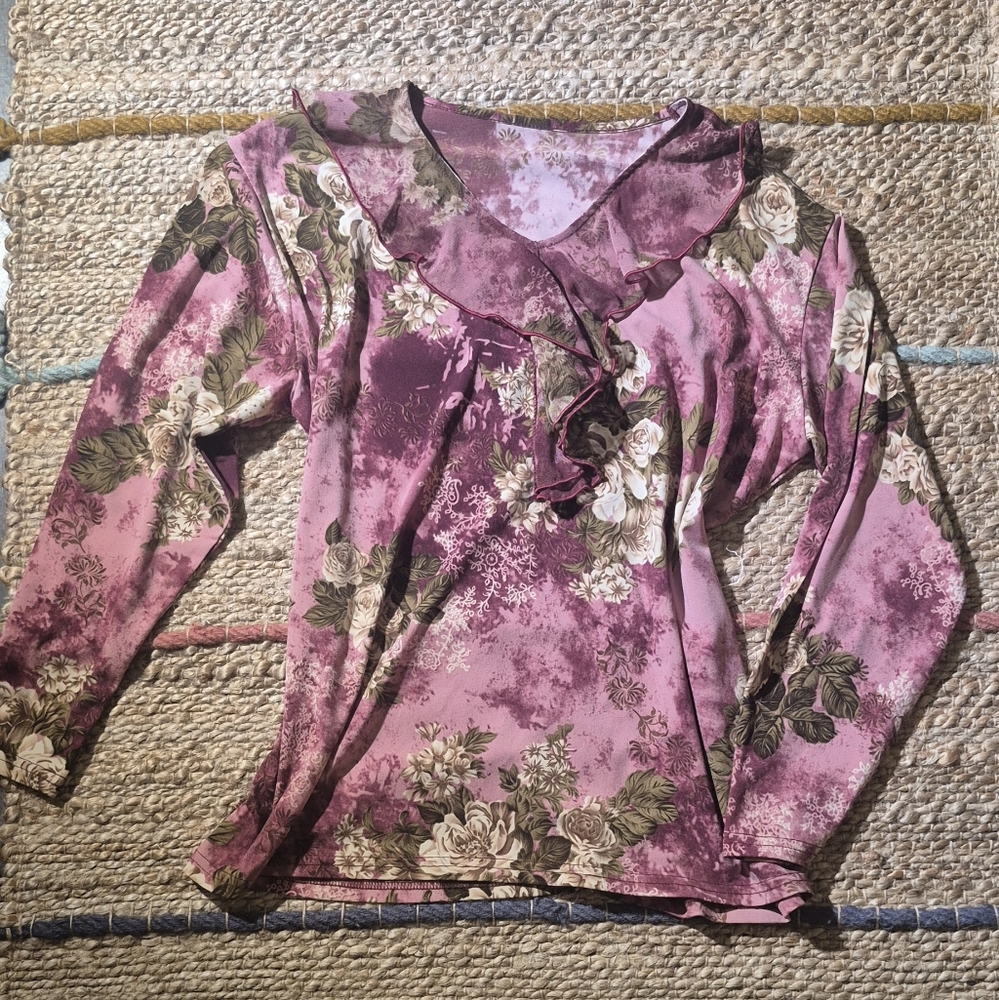 Vintage Floral Blouse
